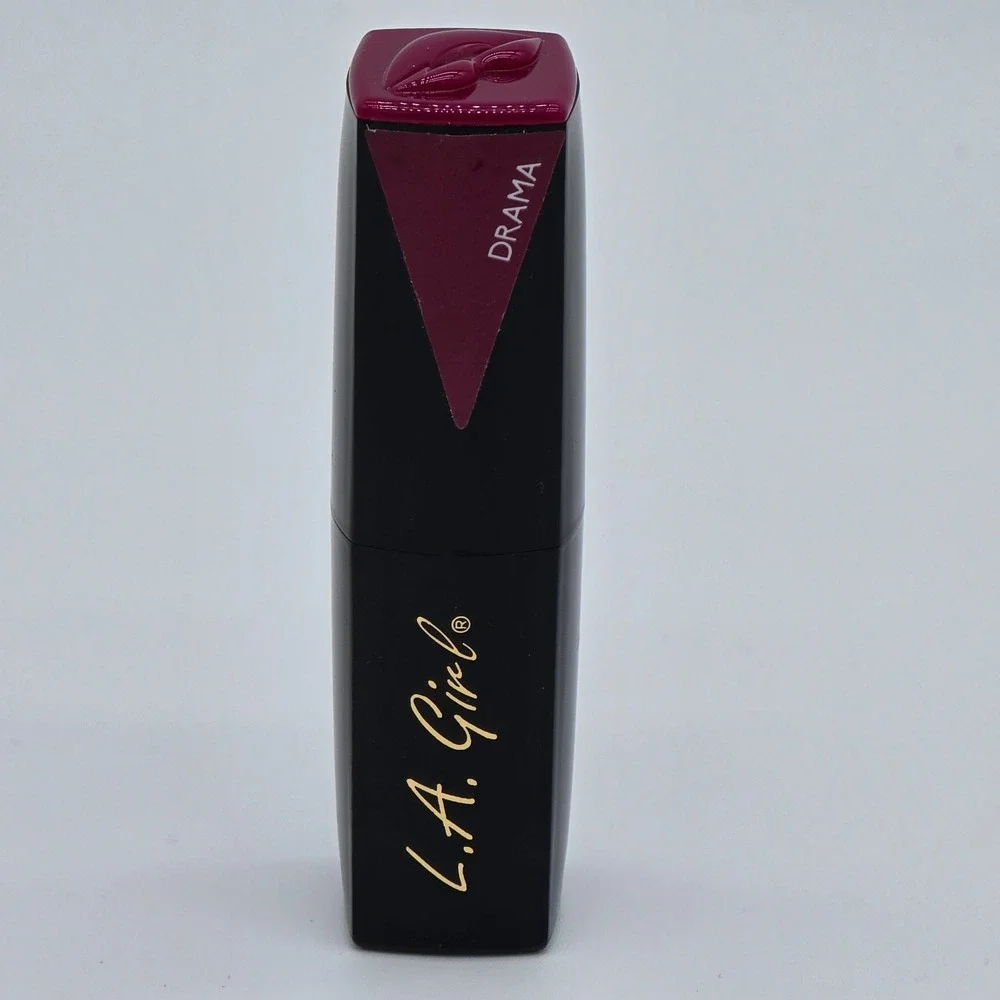 L.A. Girl Lipstick GLC590 Drama Deep Berry Burgundy 0.11 oz 3.2g New